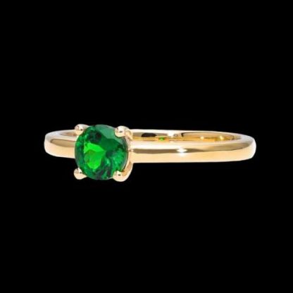 Round Tsavorite Ring